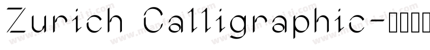 Zurich Calligraphic字体转换